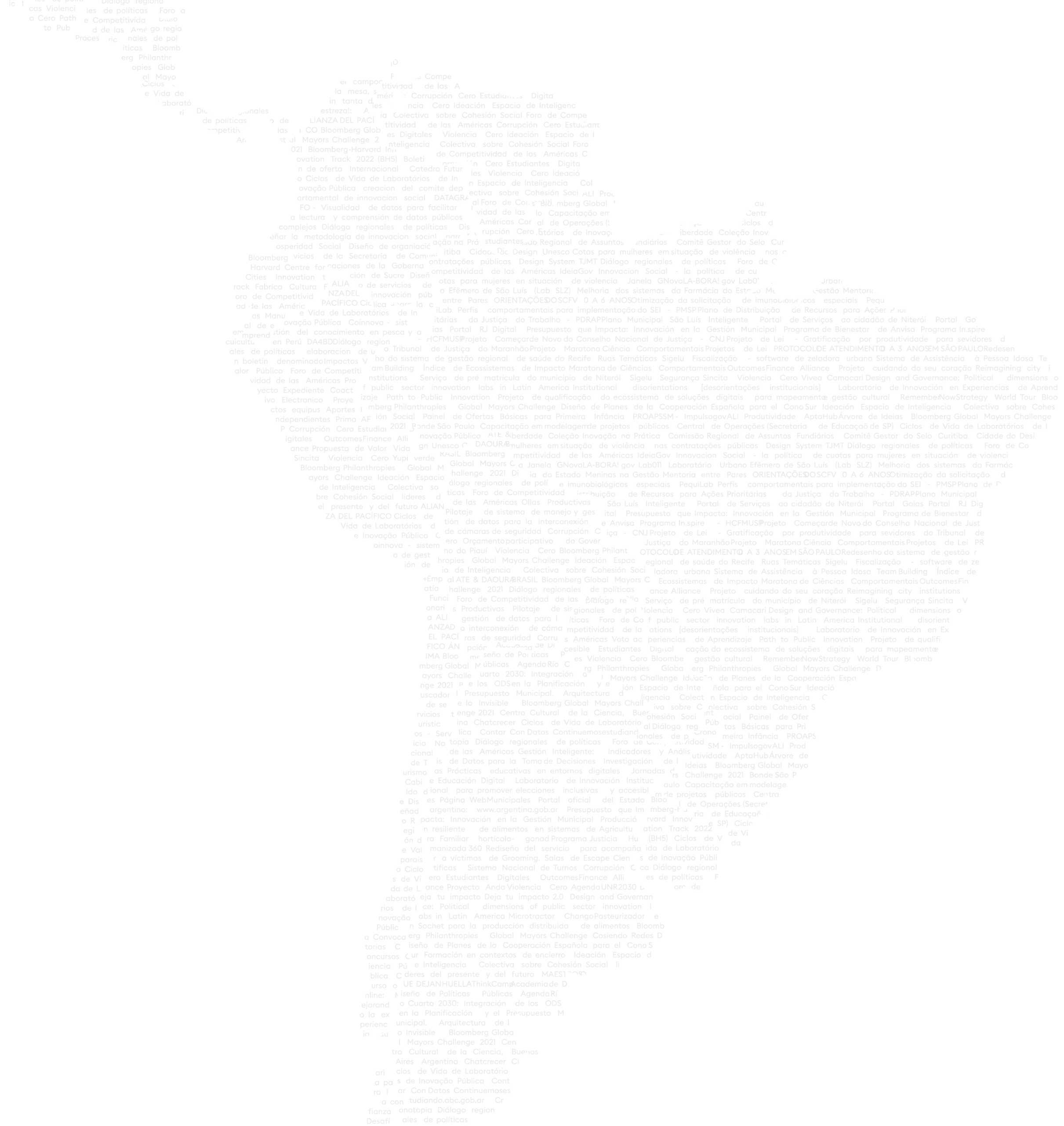 Public design map of Latin America
